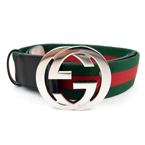 Black Gucci Belt Red And Green