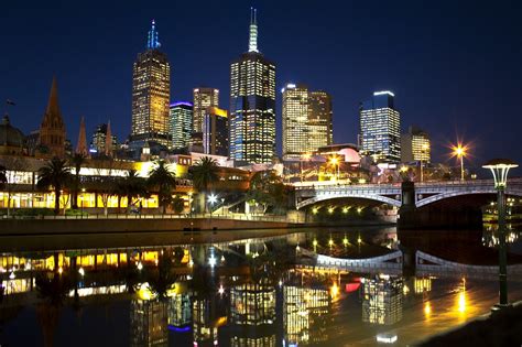 High-rise building near bridge at night wallpaper, cityscape, night, Melbourne HD wallpaper ...