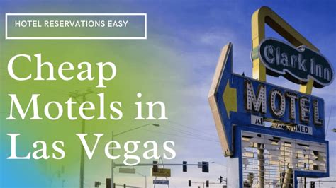 Top 10 Cheap Motels in Las Vegas for Tonight