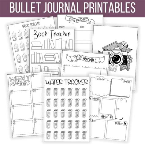 Free Bullet Journal Printables | Masha Plans