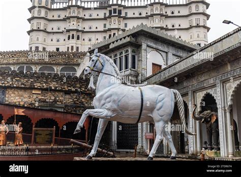 maharana pratap museum view at rainy day from flat angle image is taken ...