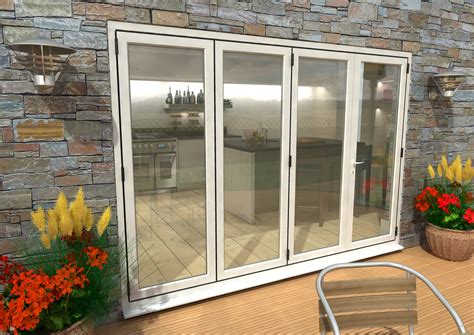 White Aluminium Bifold Patio Doors By Climadoor