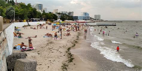 Beaches of the Big Fountain District, Odessa, Ukraine Editorial Stock ...