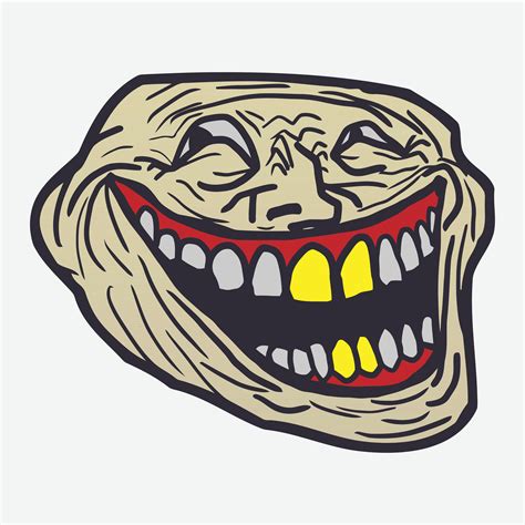 Internet meme trollface vector design 24694773 Vector Art at Vecteezy