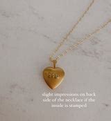 Heart Locket Necklace – Stamped & Finch