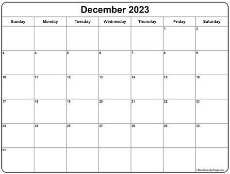 December 2023 calendar | free printable calendars