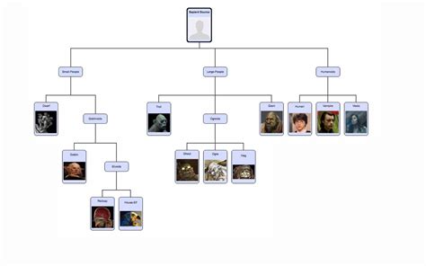 My 'Family Tree' of Sapient Humanoid Species in the Harry Potter ...