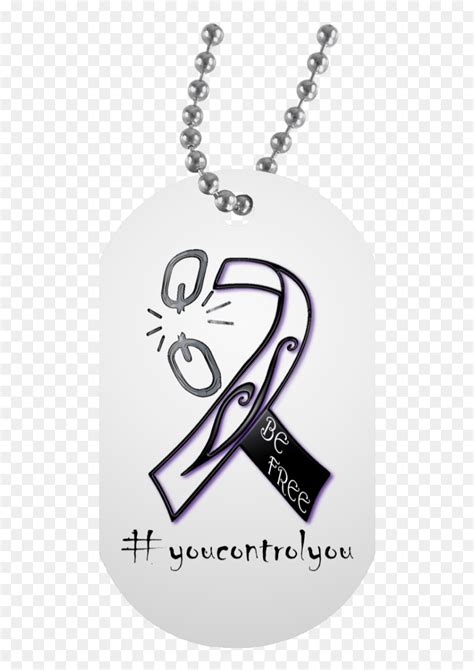 Recovery Ribbon Dog Tag - Addiction Recovery Ribbon Tattoo, HD Png ...