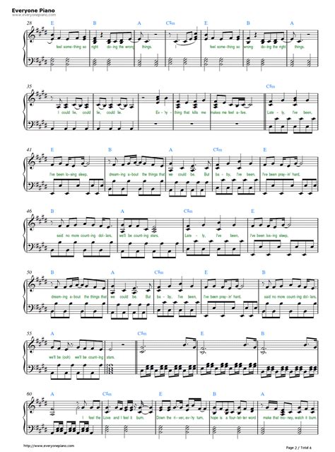 Free Counting Stars-OneRepublic Piano Sheet Music Preview 2 - Free ...