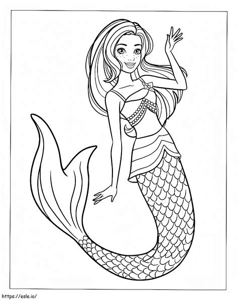 Hola Siren coloring page