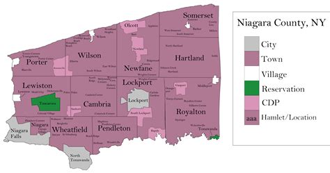 Image: Map of Niagara County, New York