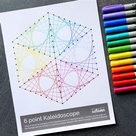 Geometric Line Art Worksheets - It's Always Autumn