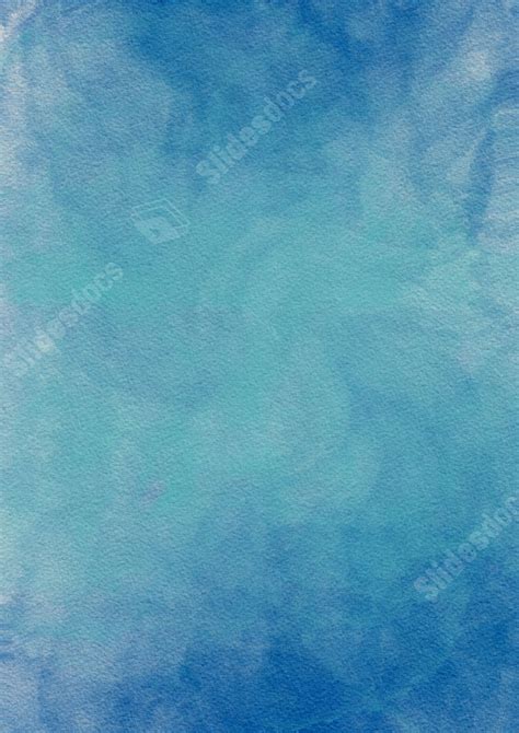 Abstract Watercolor In Blue Hue Page Border Background Word Template ...