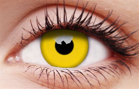 ColourVUE Glow Yellow UV Contact Lenses
