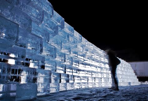 Incredible Ice Sculptures-Illuminated IceWall | Inhabitat - Green ...