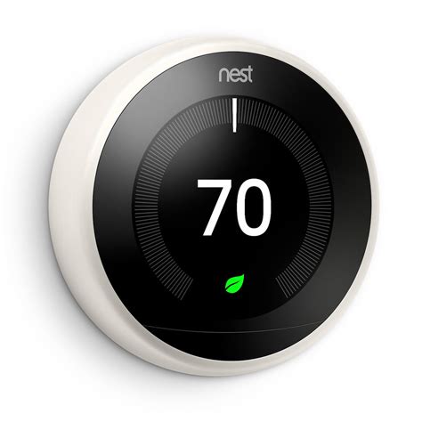 Google Nest Learning Thermostat (3rd Generation, White) T3017US