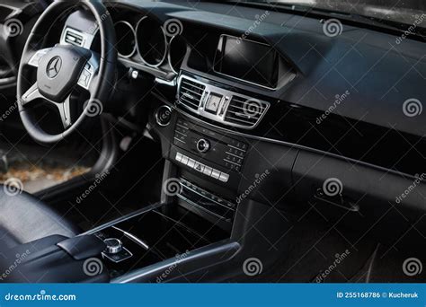 Mercedes - Benz E-Class, W212 Interior. Editorial Photo - Image of ...