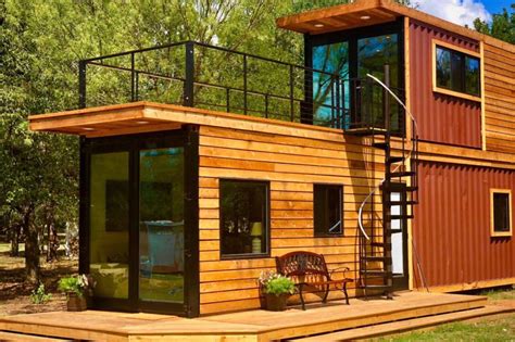 Shipping container tiny home has a sweet roof terrace | Container house plans, Container house ...