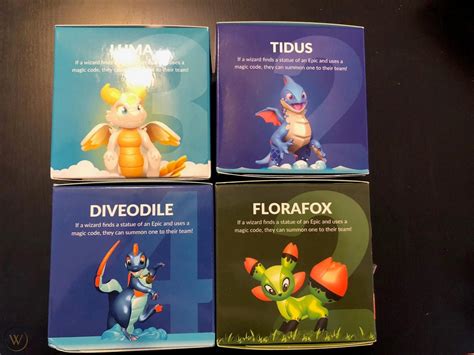 4 Prodigy Math EPICS TOYS Diveodile, Tidus, Florafox, Luma - Free ...