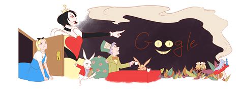 Google Doodle - Alice in Wonderland on Behance