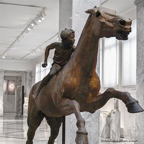 Ancient Greek Horse Riding Bronze Statue Museum Replica Horse - Etsy Hong Kong