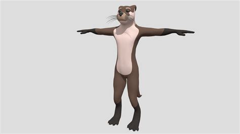 Otter humanoid - 3D model by Gert-Jan van den Boom (@alphafluff) [9aec0cd] - Sketchfab