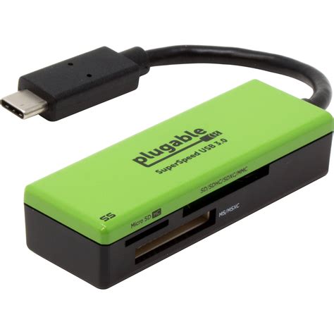 Plugable USB Type-C Flash Memory Card Reader USBC-FLASH3 B&H