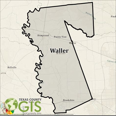 Waller County Shapefile and Property Data - Texas County GIS Data