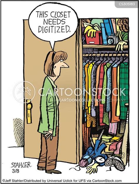 Closets Cartoons and Comics - funny pictures from CartoonStock