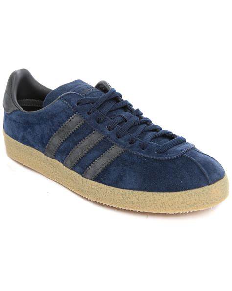 Adidas originals Topanga Navy Suede Sneakers in Blue for Men | Lyst