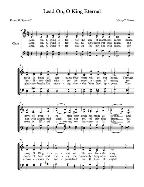 Free Choir Sheet Music – Lead On, O King Eternal | Michael Kravchuk