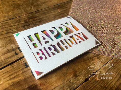 Cricut Joy Simple Birthday Card / Template Card SVG / File Instant Download / Cricut Joy Insert ...