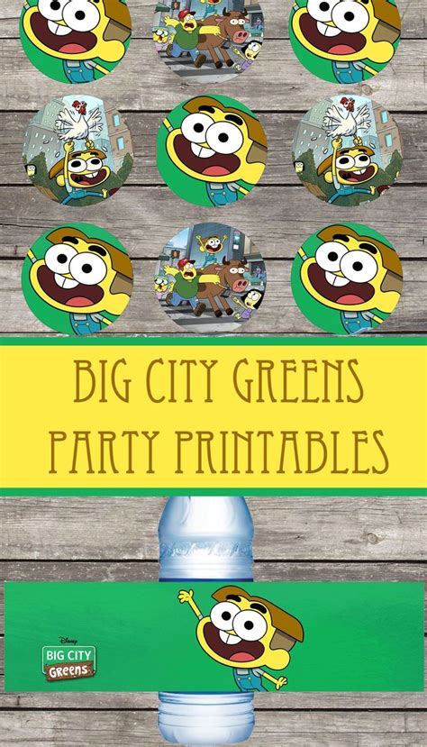 Big City Greens Birthday Party Printable Files | Printable birthday ...