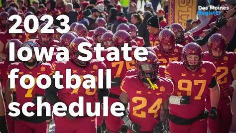 A look at 2023 Iowa State football schedule, opponents and locations ...