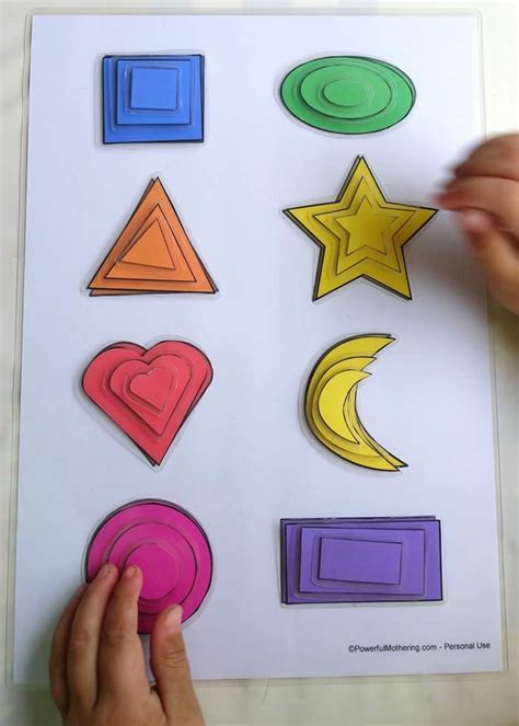 Printable Shape Matching and Size Sorting Activity | Shapes preschool, Learning shapes, Shapes ...