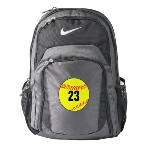 Custom Softball Player Backpack | Zazzle.com