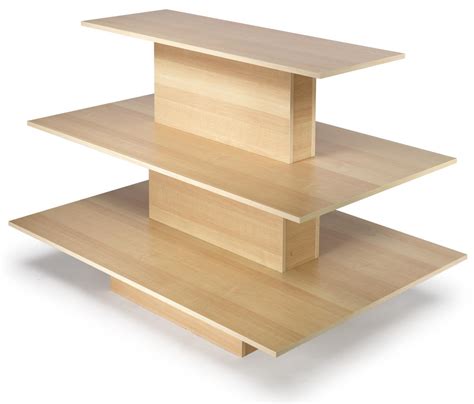Retail Table Display | Tiered Maple Design