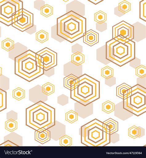 Abstract seamless pattern with hexagons Royalty Free Vector