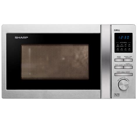 Buy SHARP R722STM Microwave with Grill - Stainless Steel | Free ...