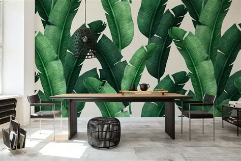 Banana leaves 4 wallpaper - Free shipping | Happywall