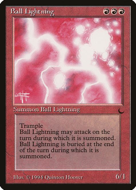 Ball Lightning · The Dark (DRK) #57 · Scryfall Magic: The Gathering Search