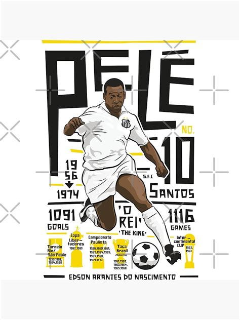 "Pelé - Santos FC" Poster by Kierancdesign | Redbubble