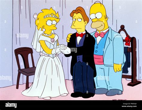 Film Still from "The Simpsons" (Episode - Lisa's Wedding) Lisa Simpson, Hugh Parkfield, Homer ...