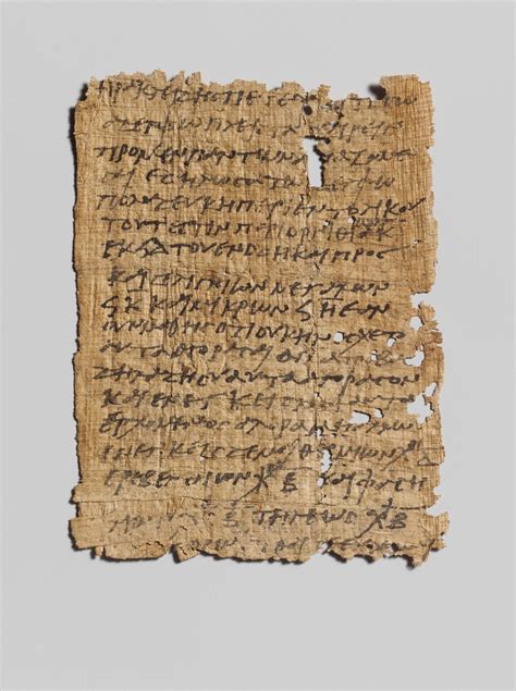 Papyrus letter in Greek | Roman, Egyptian | Late Imperial | The Met