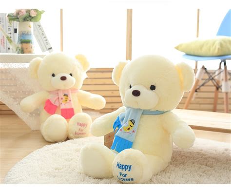 Soft Plush Polar Bear With Scarf - JellyBeans Club