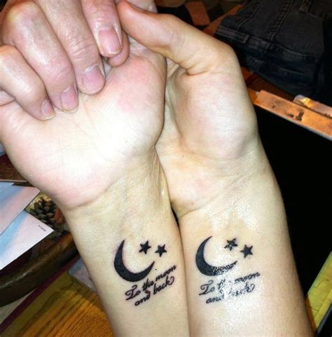 20+ I Love You to The Moon and Back Tattoo Ideas - Hative | Tattoos for daughters, Mother ...