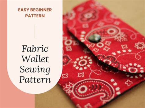 Fabric Wallet Pattern to Sew a Coin Purse Card Wallet Tooth - Etsy ...