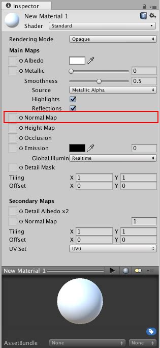 Unity - Manual: Normal map (Bump mapping)