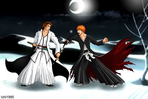 Ichigo vs Aizen by Ichi1985 on DeviantArt