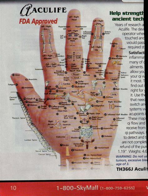 Gesundheit!: Acupressure/Reflexology Hand Chart